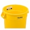 Global Industrial 20 Gallon Plastic Trash Container, Garbage Can - Yellow 240458YL - alternate 4